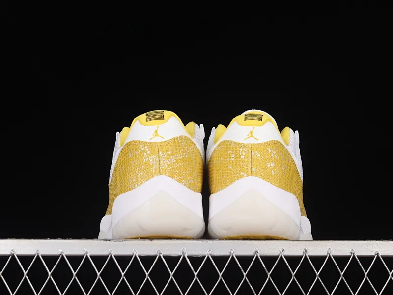 All categories Air Jordan Jordan series basketball shoes Air Jordan 11 F version Air Jordan AJ11 Low SE "Yellow Snakeskin" AJ11 Joe 11 yellow snake pattern genuine carbon AH7860-107